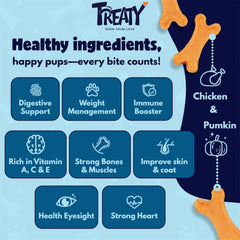 Ingrédients naturels Treaty, liste simple et digeste