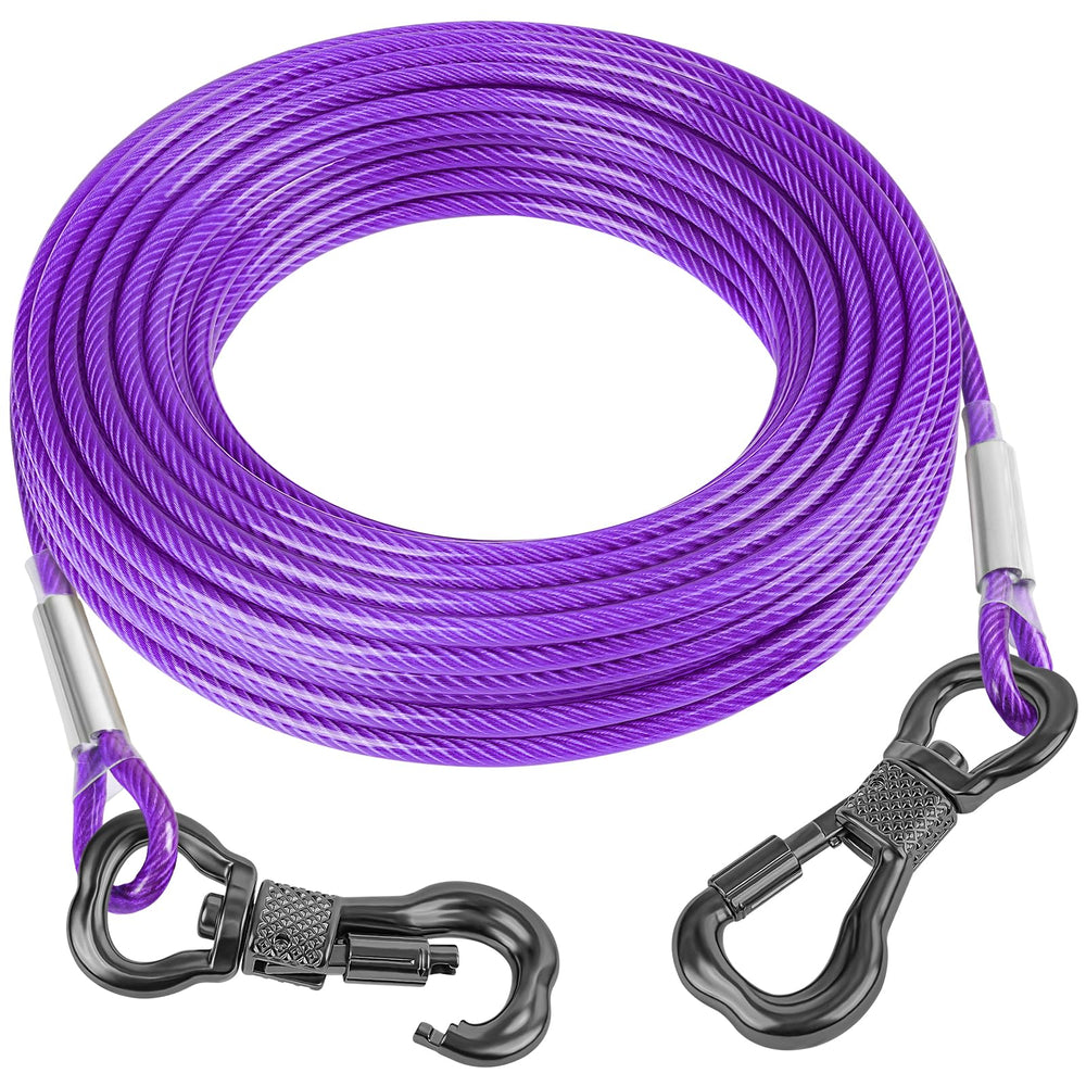 Tresbro câble d'attache extérieur 80 pieds pour chiens, liberté et sécurité lors d'activités en plein air.