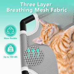 Tresbro hamac-chat-maillage respirant assure une ventilation agréable pendant le repos.