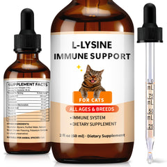 Trihood L-Lysine pour chats, flacon 60 ml, bien-être potentiel.