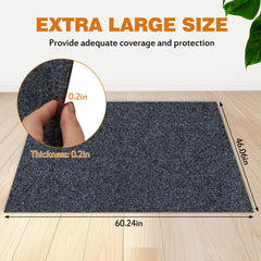 tapis-sous-cage-chien absorbant-imperméable absorbe l'humidité et évite les fuites.