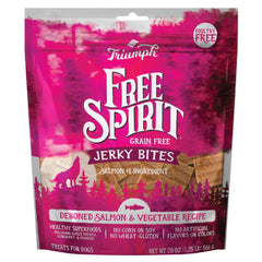 Triumph Free Spirit saumon et patate douce, bouchées jerky savoureuses pour chiens.