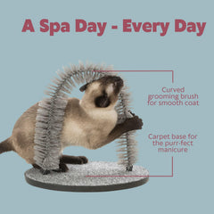 TRIXIE base-griffage-tapis-chat-gris: protège les meubles grâce au griffoir intégré.