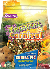 Nourriture gourmet Tropical Carnival pour cochon d’inde, pellets d’alfalfa et foin, digestible et appétissante