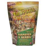 Nourriture Tropical Carnival pour hamster et gerbille avec fruits et légumes, soutient l'équilibre nutritionnel.