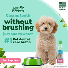 TropiClean, application facile sans dentifrice pour chiots au quotidien.