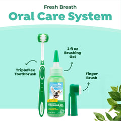 TropiClean gel-dentifrice-chien, application simple pour l'hygiène dentaire.