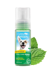 TropiClean haleine fraîche – mousse dentaire en bouteille pour chiens et chats.