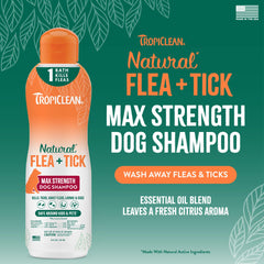 TropiClean Shampoing Chien: lavage doux pour pelage et peau