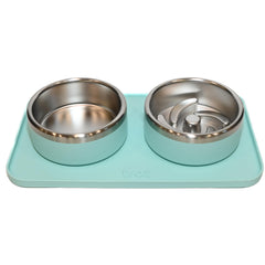 Bols Trot en acier inox pour chien, ensemble durable et stable.