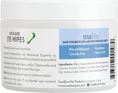 Lingettes pour yeux de chien à texture pré-humide TrueBlue, utilisation rapide et pratique.