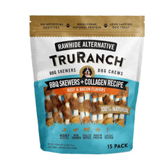 TRURANCH brochettes collagène pour chiens, texture croquante et soutien potentiel des articulations.