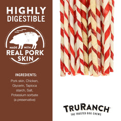 TRURANCH digestible-peau-porc: alternative sans cuir cru, digestion facilitée.