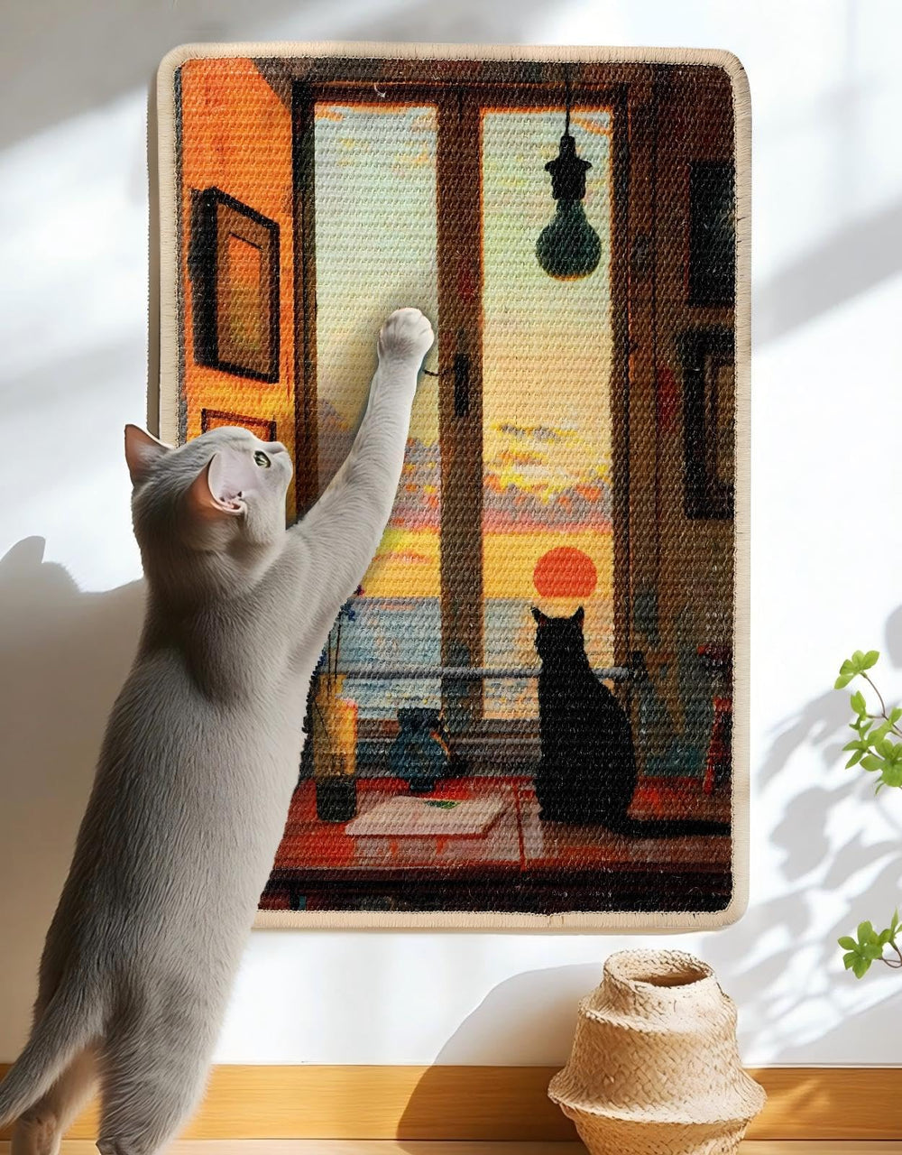 Tapis grattage Truvito édition soleil, surface naturelle et résistante.