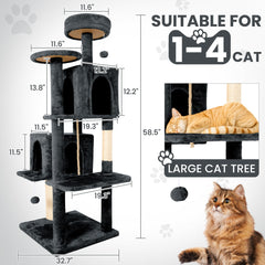 TSCOMON maison-chat peluche douce, refuge douillet pour sieste.