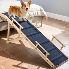 Rampe Tsukiko de lit 63 pouces avec rails pour montées sécurisées des chiens