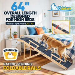 Rampe Tsukiko pliable avec rails, rangement facile après usage
