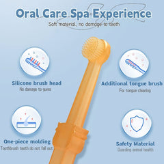 Tsxurepaw brosse double-face: brins doux et zones rugueuses pour la plaque.