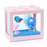 Tsxurepaw cube-empilable offrant une vue claire pour observer poissons et plantes.
