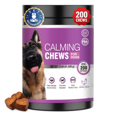 TTLXRL Calming Chews pour chiens, bouteille 200 pieces, favorise le calme.