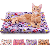 Tuanse tapis petits animaux, lot de 4 motifs imprimés pour repos confortable.