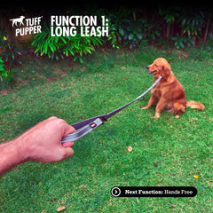Accessoire d’attache Tuff Pupper à arbre ou poteau, utile en extérieur.