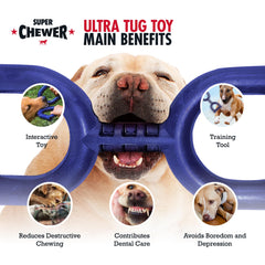 Jouet-tir Tuff Pupper pour chien grand, robuste et durable.