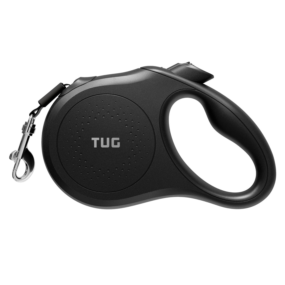 TUG Quest laisse retractable 360° anti-entrelacement pour promenades fluides.