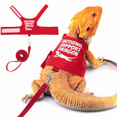 Harnais TUKOAW pour dragon barbu avec système anti-echappement pour promenade sûre
