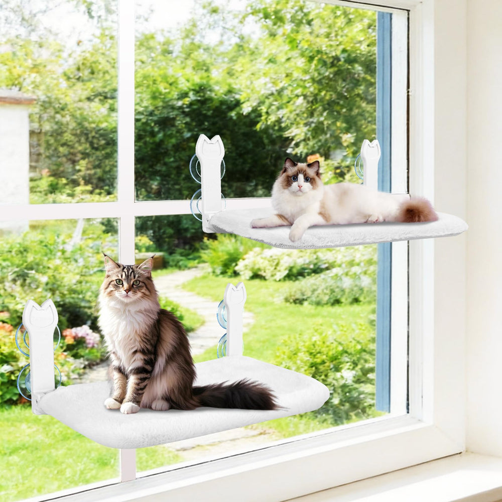 Hamac Turbosus pour fenêtre chat, ventouse en gros plan assure une fixation fiable.
