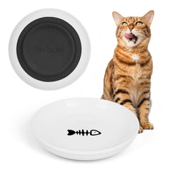 Turfson - gamelles-chat-ceramique-2pieces : repas humide facilité et hygiène assurée