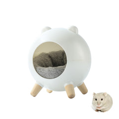 Cachette TUTU&LELE pour hamster avec peluche chaude pour repos.