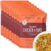 Poche Tuxedo’s Chicken & Yams prête à servir sans congélation.