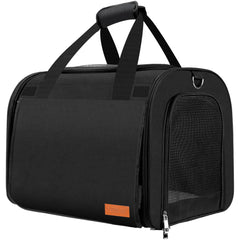 TWDEPART sac-chat-ventilation-mesh-large assure une excellente aération pour chats lors des trajets.