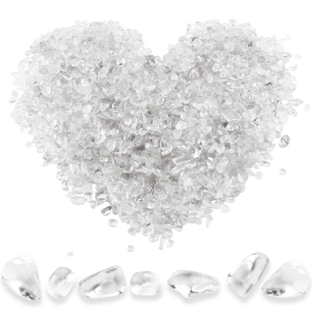 Twdrer quartz blanc, petits morceaux irréguliers pour décoration pots et aquariums.