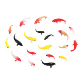 Tweruna poisson koi mini rose 1,5 cm, décor réaliste pour bassin.