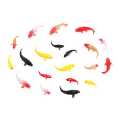Tweruna poisson koi mini rose 1,5 cm, décor réaliste pour bassin.