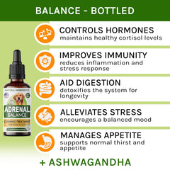 Gouttes Adrenal Balance faciles à doser pour chiens et chats.