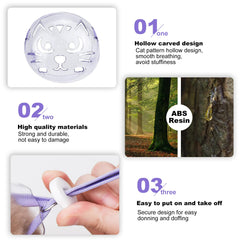 Museau chat respirant Tylulikaty pour une ventilation adaptée et le confort.