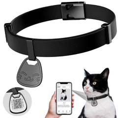 Collier typecase avec code QR ultra doux pour chat, confort quotidien.