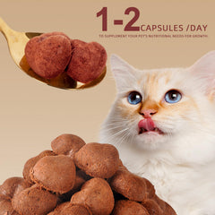 Tyuyuio proteine-haute-snack, source nutritive pour muscles et énergie chez chiens et chats.