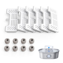 Filtres de remplacement uahpet pour fontaine Pro : filtration en 6 couches pour eau plus propre.