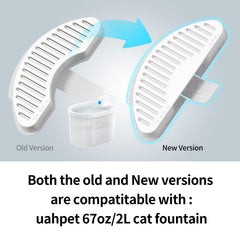 Pack-filtre fontaine uahpet 3-pack, remplacement pratique et efficace.