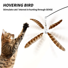 uahpet papillon tricolore: dynamique visuelle pour éveiller la curiosité du chat