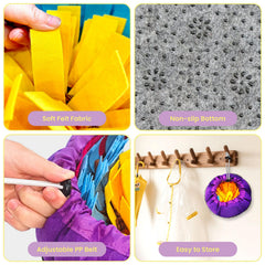 Tapis-snuffle UETZLTB ajustable, s’adapte à toutes les tailles de chien.