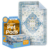 ULIGOTA tapis-pipi-lavable-40x26 bleu: idéal pour l entraînement propre et durable