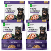 Nutra Complete d’Ultimate Pet Nutrition, sac porc lyophilisé prêt à l’emploi.