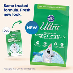 ULTRA Litière cristaux micro: contrôle des odeurs efficace.