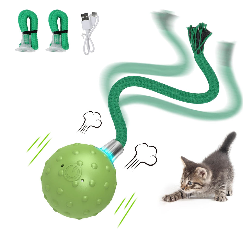 Umosis balle interactive avec queue longue, idéale pour l'exercice et le divertissement.