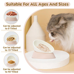 Bol Umysky nourriture anti-debordement rose, pratique pour chiens et chats